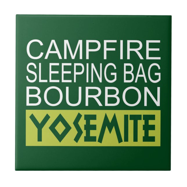 Azulejo De Cerâmica Campfire Sleing Bag Bourbon Yosemite (Frente)