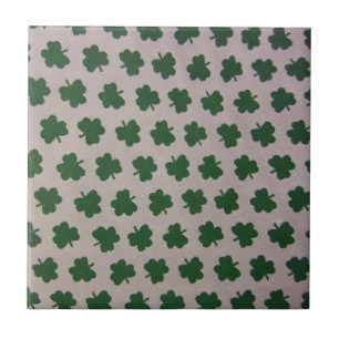 Azulejo De Cerâmica Campo de Shamrocks