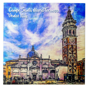 Azulejo De Cerâmica Campo Papais noeis Maria Formosa Venice Itália Ti