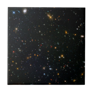 Azulejo De Cerâmica Campo paralelo do Galaxy Cluster Abell 370.