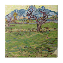 Azulejo De Cerâmica Campos próximos aos Alpilles Vincent van Gogh