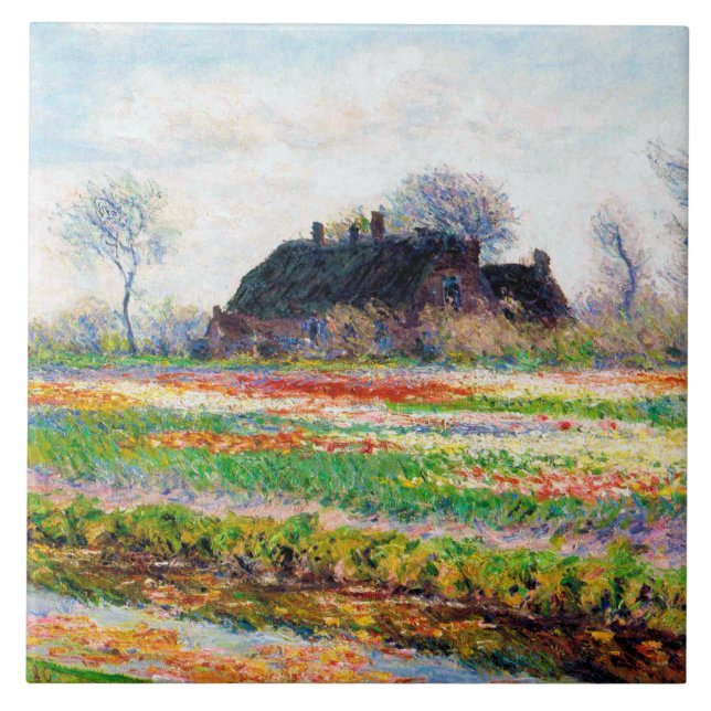 Azulejo De Cerâmica Campos Tulip nos Países Baixos, Monet (Frente)