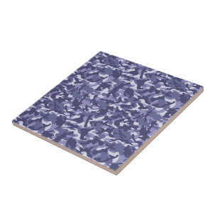 Azulejo De Cerâmica Camuflagem de Marinhos roxos