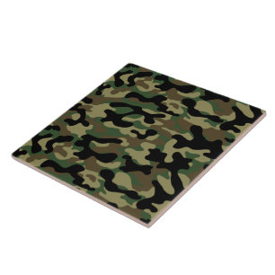 Azulejo De Cerâmica Camuflagem Militar Florestal