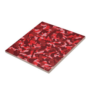 Azulejo De Cerâmica Camuflagem Red Salmon