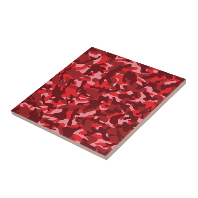 Azulejo De Cerâmica Camuflagem Red Salmon (Lateral)