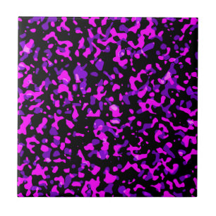 Azulejo De Cerâmica Camuflagem Rosa e Roxo Moderna e Brilhante Tendênc