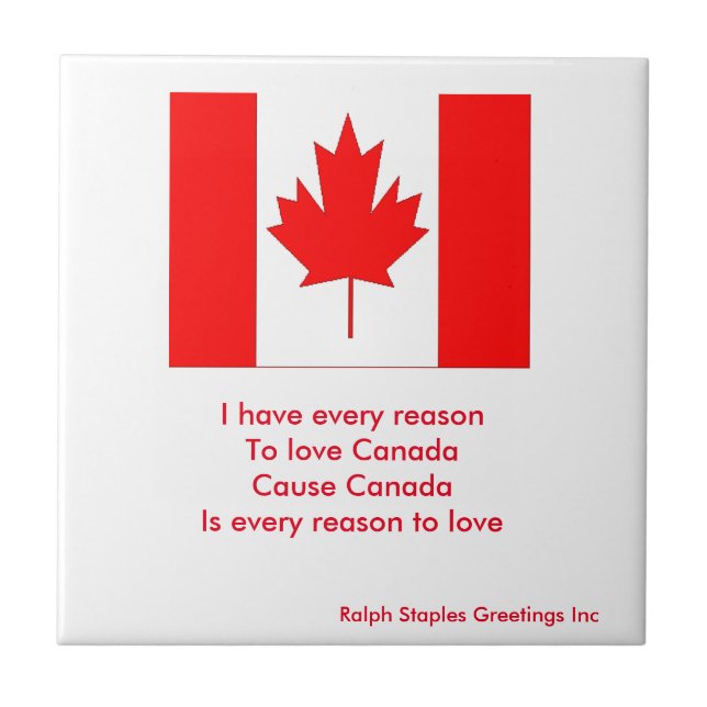 Azulejo De Cerâmica Canadá (Frente)