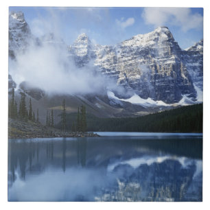 Azulejo De Cerâmica Canadá, Alberta, Parque Nacional Banff, Lago