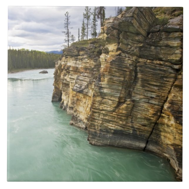 Azulejo De Cerâmica Canadá, Alberta, Parque Nacional Jasper, Athabasca (Frente)