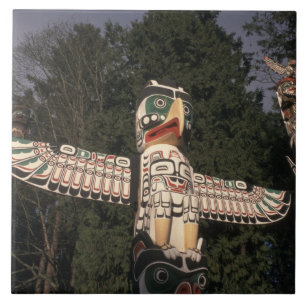 Azulejo De Cerâmica Canadá, Colúmbia Britânica, Vancouver.  Nativo