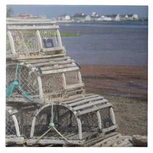 Azulejo De Cerâmica Canadá, Ilha do Príncipe Edward, Rustico. Lagosta