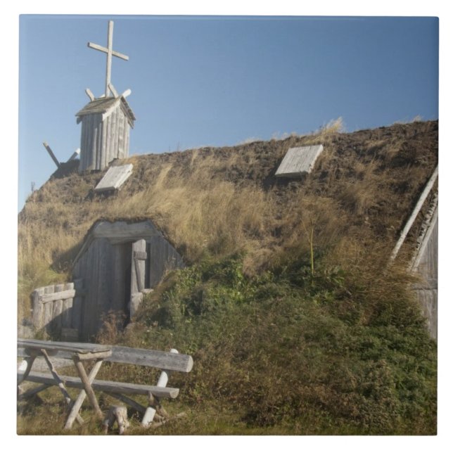 Azulejo De Cerâmica Canadá, Terra Nova e Labrador, L'Anse Aux (Frente)