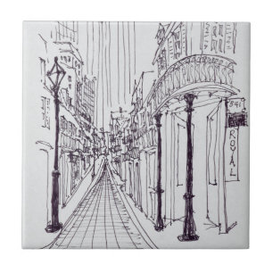 Azulejo De Cerâmica Canal Street Nova Orleans, Louisiana