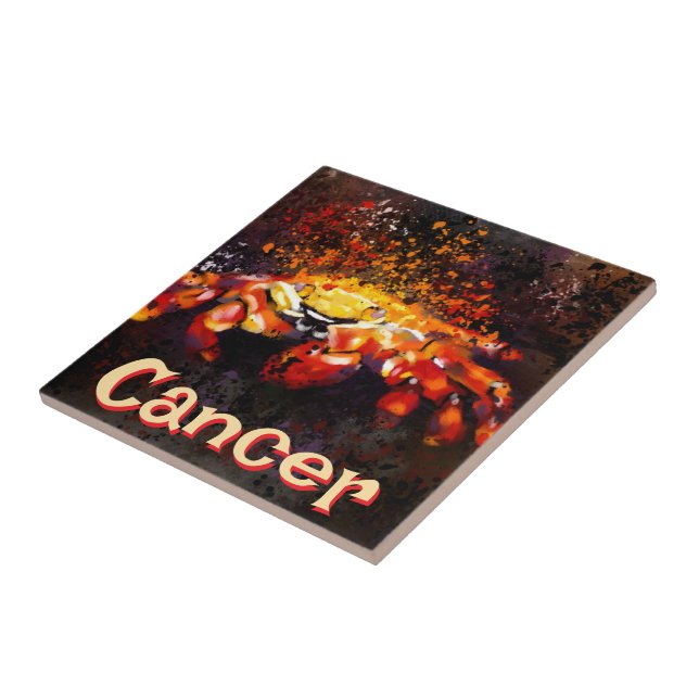 Azulejo De Cerâmica Cancer de praia costeira náutica do caranguejo per (Lateral)