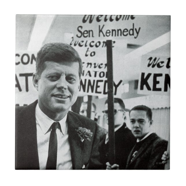 Azulejo De Cerâmica Candidato Kennedy (Frente)