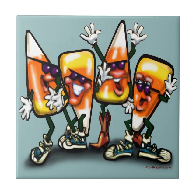 Azulejo De Cerâmica Candy Corn Gang (Frente)