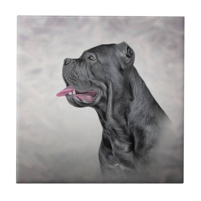 Azulejo De Cerâmica Cane Corso - Mastiff Italiano (Frente)