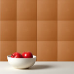 Azulejo De Cerâmica Canela laranja queimada a cores sólidas<br><div class="desc">Design de canela laranja queimada a cores sólidas.</div>