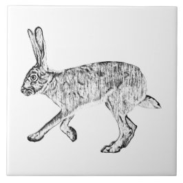 Azulejo De Cerâmica Caneta de coelho do sudoeste e Arte Tinta