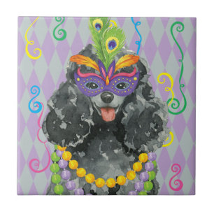 Azulejo De Cerâmica Caniche de brinquedo do carnaval