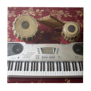 Azulejo De Cerâmica Canto Criativo: Tapeçaria Musical