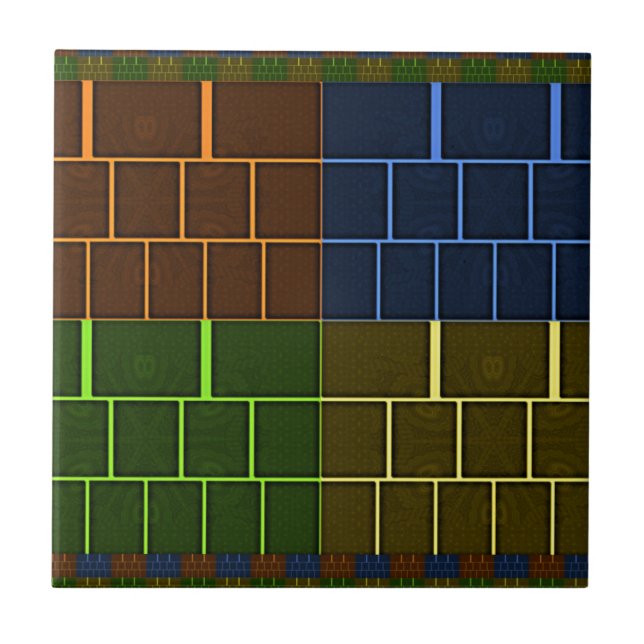 Azulejo De Cerâmica Canvas de parede (Frente)