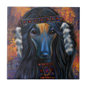 Azulejo De Cerâmica Cão Afegão