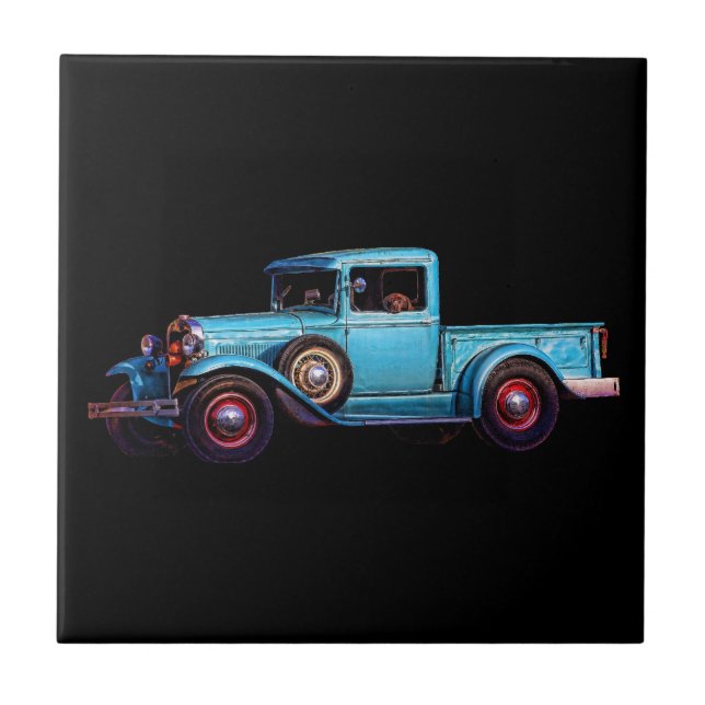 AZULEJO DE CERÂMICA  CÃO AZUL (Frente)