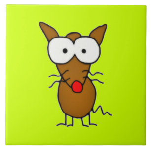 Azulejo De Cerâmica Cão Cartoon