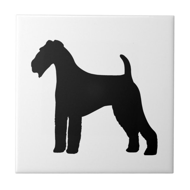 Azulejo De Cerâmica Cão de Airedale Terrier (Frente)