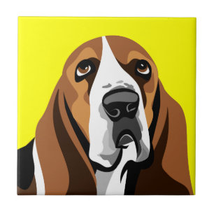 Azulejo De Cerâmica Cão de Caça-Cama