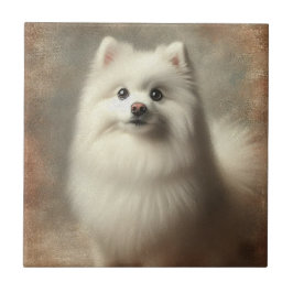 Azulejo De Cerâmica Cão Esquimó Americano