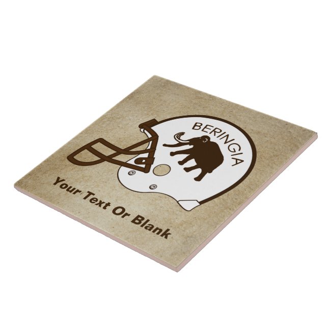 Azulejo De Cerâmica Capacete de Futebol da Universidade de Beringia (Lateral)