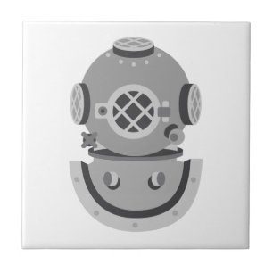 Azulejo De Cerâmica Capacete de mergulho