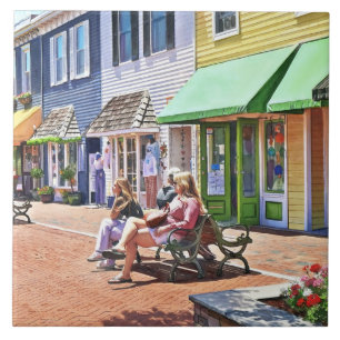 Azulejo De Cerâmica Cape May NJ - Uma Tarde Agradável no Shopping