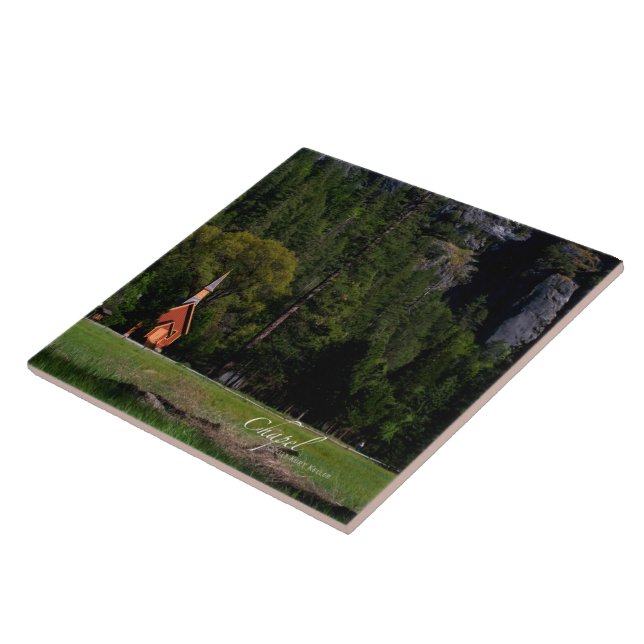 Azulejo De Cerâmica Capela em Yosemite (Lateral)