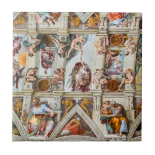 Azulejo De Cerâmica Capela Sistina Michelangelo - Vaticano, Roma, Itál