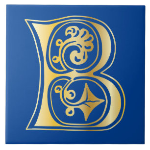 Azulejo De Cerâmica Capital Decorativo Botânico Medieval B