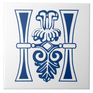 Azulejo De Cerâmica Capital Decorativo Botânico Medieval H