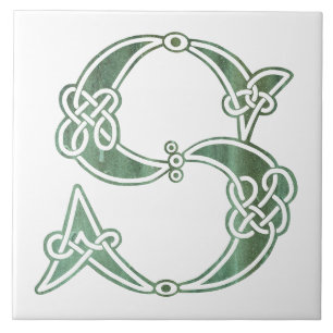 Azulejo De Cerâmica Capital Decorativo do Nó Celta do século XVI S