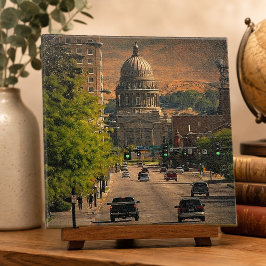 Azulejo De Cerâmica Capital do Estado em Boise, Idaho