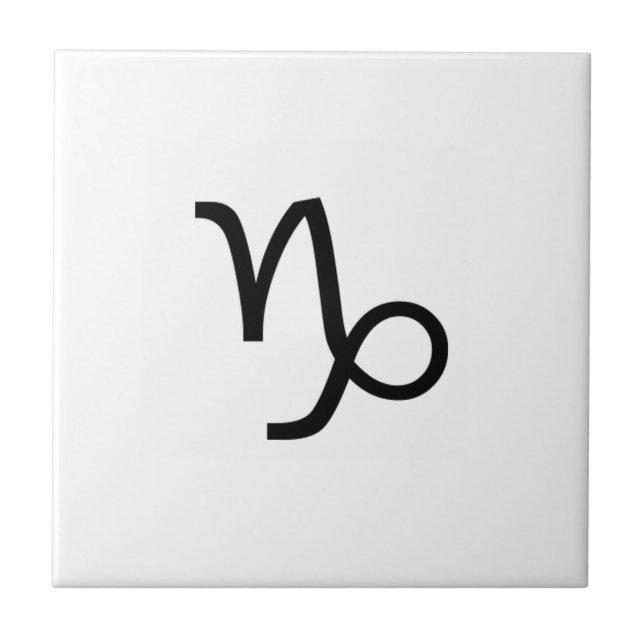 Azulejo De Cerâmica Capricórnio (Frente)