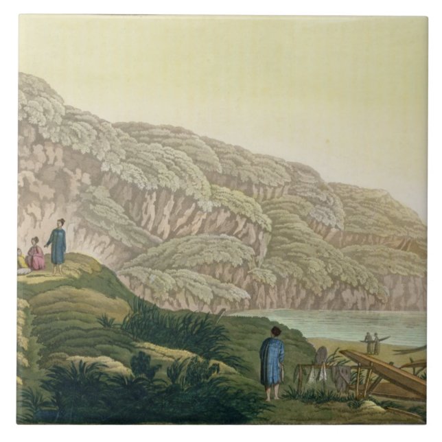 Azulejo De Cerâmica Captain Cozimento (1728-79) em Alaska durante sua (Frente)