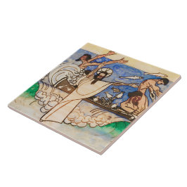 Azulejo De Cerâmica Captura Miraculosa de Peixes Jan Toorop