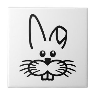 Azulejo De Cerâmica Cara do coelho de coelho