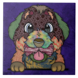 Azulejo De Cerâmica Cara feia de Cachorro da Montanha Bernês