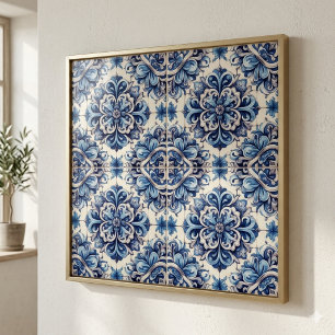 Azulejo De Cerâmica Caracol Azul Talavera Cerâmica Mexicana