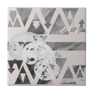 Azulejo De Cerâmica Caracol Dusty Ash da Eternidade