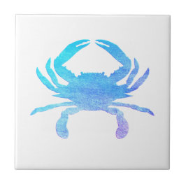 Azulejo De Cerâmica Caranguejo Azul